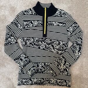 Title Nine Quarter Zip Washable Wool Sweater XS